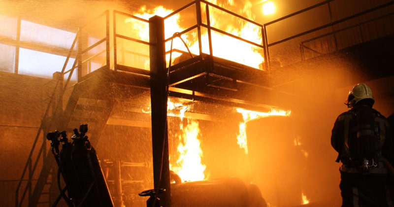 overdekte brandbestrijdingsfaciliteiten